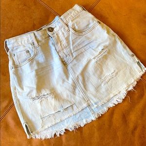One Teaspoon High-Waisted Denim Skirt